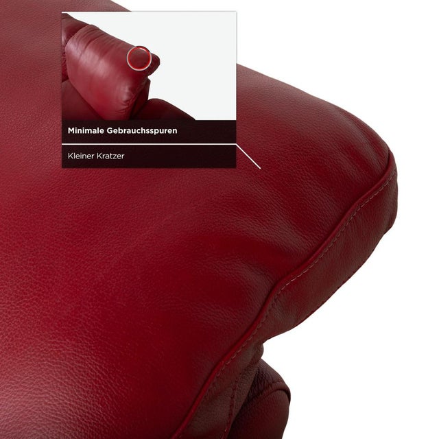 Red Leather Corner Sofa from Willi Schillig For Sale - Image 12 of 18