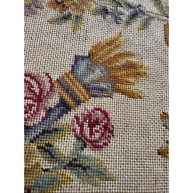French Needlepoint Chair Cover Tapestry from Bobyrug, 1890s For Sale - Image 5 of 14