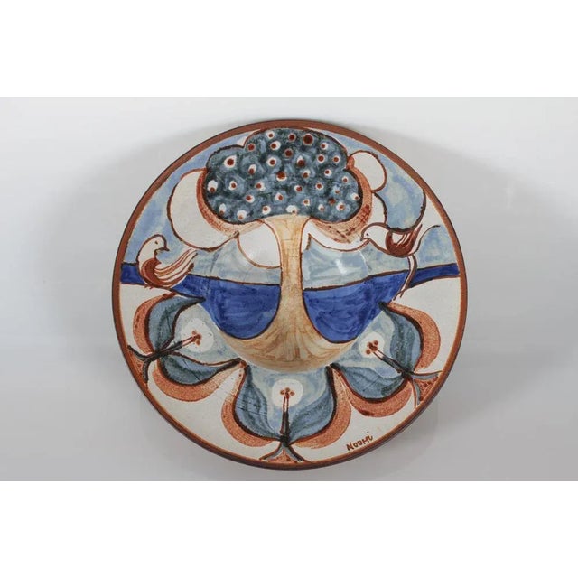 Danish Stoneware Bowl with Tree of Life Motif by Noomi Backhausen for Søholm, 1960s For Sale - Image 9 of 9