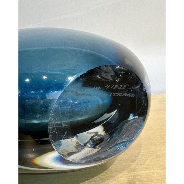 Blue Vase by Vicke Lindstrand for Kosta, 1960s, in Good conditions. Designed 1960 to 1969 This piece has an attribution...