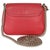 Gucci Red Pebbled Calfskin Interlocking G Small Soho Flap Bag For Sale - Image 4 of 9