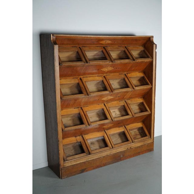 Large Dutch Beech Haberdashery Shop Cabinet, 1920s-1930s For Sale - Image 12 of 18