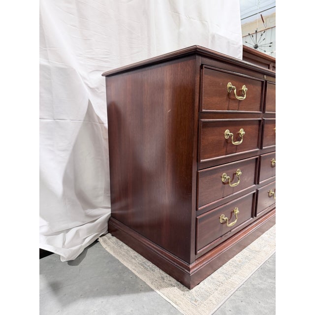 Sligh-Lowry Furniture Co. Late 20th Century Sligh Mahogany Traditional File Cabinet Chest For Sale - Image 4 of 10