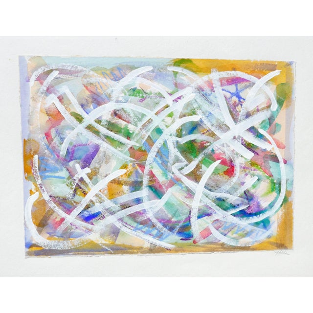 "Celebration" Contemporary Abstract Expressionist Mixed-Media Painting by Martha Holden For Sale - Image 9 of 9