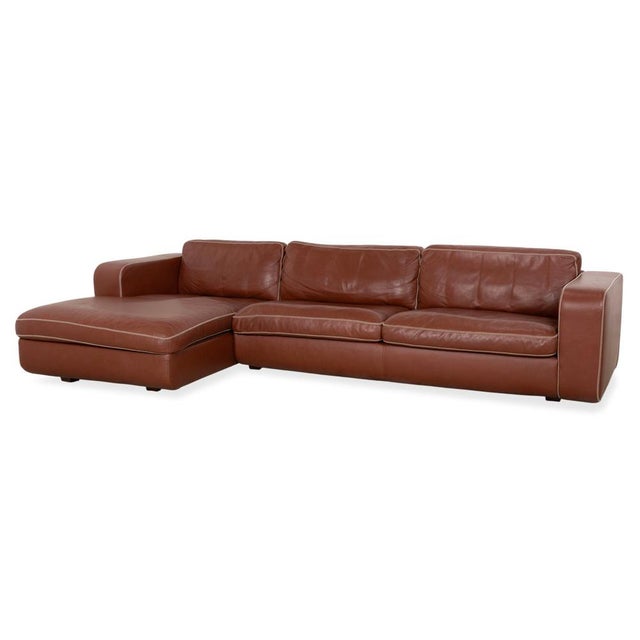 Valentino Corner Sofa in Cognac Leather from Machalke For Sale - Image 17 of 17