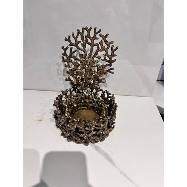 1980s Mina Brass Boxes Set 2 , Coastal Style or Can Be Used for a Candle Holder For Sale - Image 11 of 12