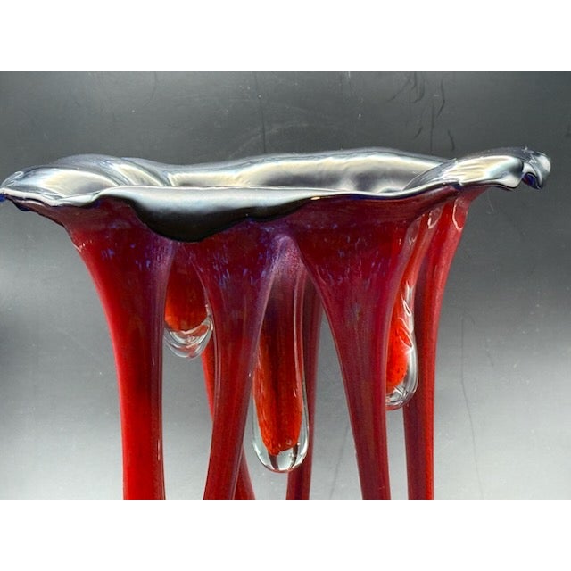 Abstract 1990s Signed Peter Crisp Glass Art For Sale - Image 3 of 9