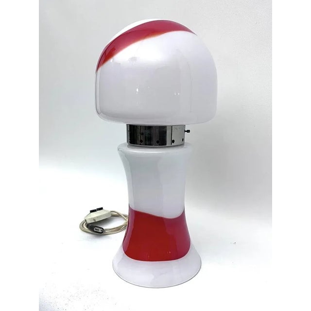 Space Age Murano Glass Table Lamp from Mazzega, Italy, 1970s For Sale - Image 9 of 12