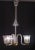Elegant chandelier attributed to Ercole Barovier. 1940s period. A stupendous work in glass, the 3 cups and the rosette...