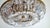 1960s Brass and Lead Crystal 6-Light Chandelier from Palwa, 1960s For Sale - Image 5 of 7