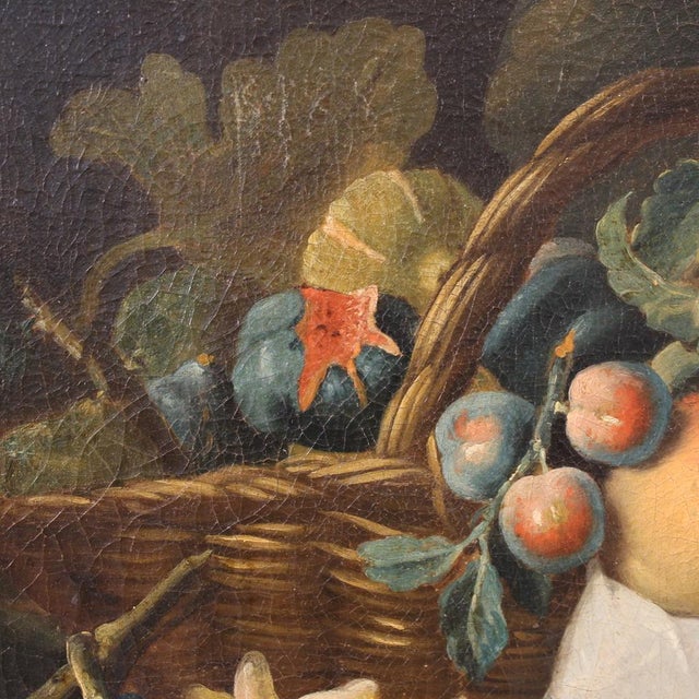 Still Life with Fruit, 1670, Oil on Canvas, Framed For Sale - Image 11 of 16