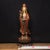 Brass Vintage Gilded Bronze Standing Guanyin Bodhisattva on Lotus Base For Sale - Image 8 of 9