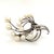 1990s Mikimoto Estate Akoya Pearl XL Spray Brooch Sterling Silver For Sale - Image 4 of 12