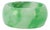 Ladies Natural Green 20.30ct Jadeite Jade Band Ring, Size 5 For Sale