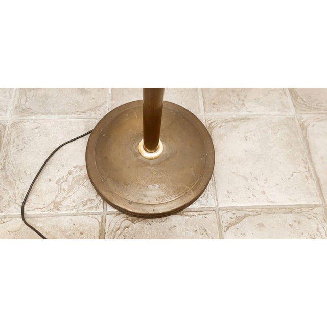 Art Deco Brass Floor Lamp, 1940s For Sale - Image 5 of 18