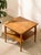 Burnt Umber Vintage Two-Tier Wood Side Table For Sale - Image 8 of 12
