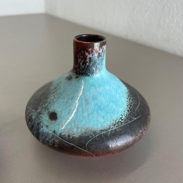 Red Black Ceramic Studio Pottery Vases from Otto Keramik, Germany, 1970s, Set of 3 For Sale - Image 12 of 18