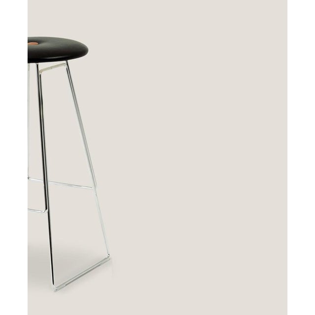 Black One Collection Time Bar Stool from Henrik Tengler For Sale - Image 8 of 14