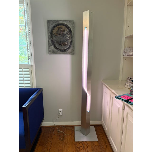 George Kovacs Rudi Stern for George Kovacs Neon Floor Lamp For Sale - Image 4 of 6