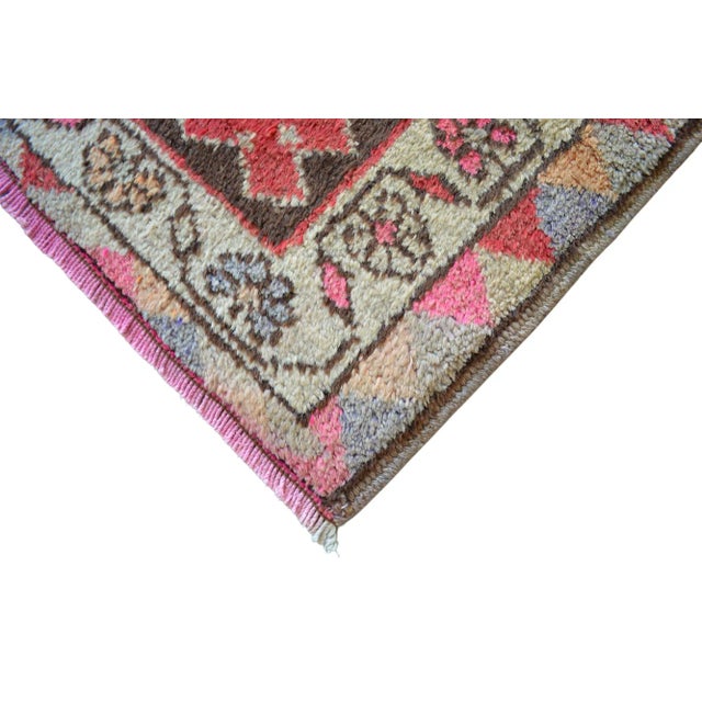 1980s Vintage Hand Knotted Tribal Kurdish Runner For Sale - Image 11 of 12