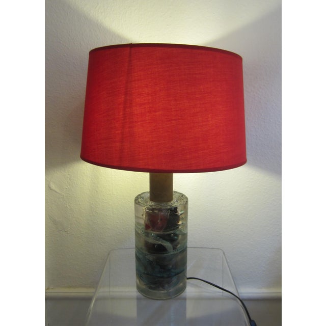 Large Mid-Century german Layered Glass Table Lamp from the Limburg Glassworks, 1960s For Sale - Image 6 of 6
