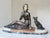 Art Deco Sculpture of Woman and Her Dog, 1930 For Sale - Image 10 of 13