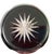 Ruby Red Bohemian-Cased , Ruby Cut to Clear- Crystal Vase With Starbursts and Geometric Cut Patterns Along the Flared Rim For Sale - Image 8 of 8