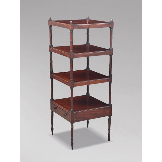 19th Century George III Mahogany Whatnot Music Stand, 1810 For Sale - Image 12 of 13