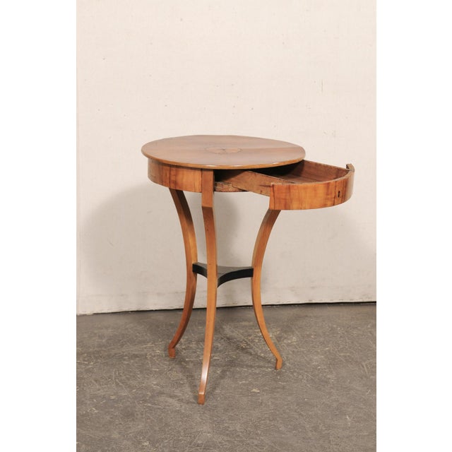 Italian Round Side Table W/Inlays, 19th C. For Sale - Image 9 of 11