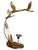 Mid-Century Modern Vintage Mid-Century Brass & Copper Flying Birds Candle Sconce | Wildlife Wall Sculpture For Sale - Image 3 of 5