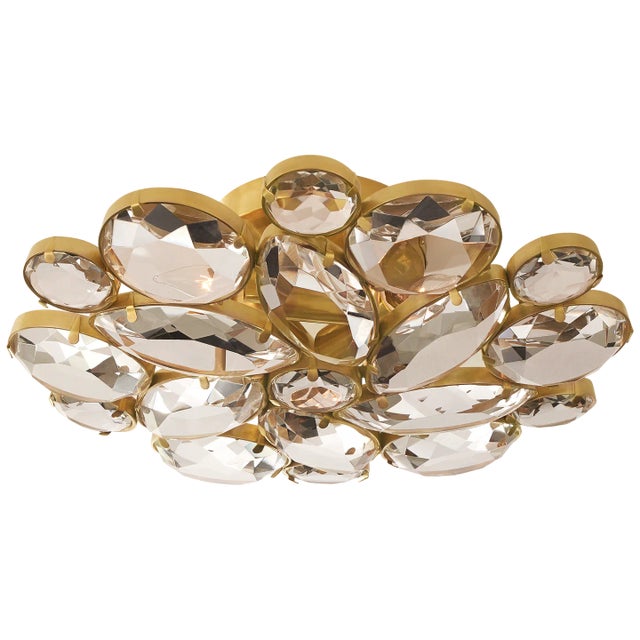 Lloyd Medium Round Flush Mount in Soft Brass with Clear Glass Designer: kate spade new york Canopy: 4.5" Round Mounting:...