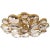 Lloyd Medium Round Flush Mount in Soft Brass with Clear Glass Designer: kate spade new york Canopy: 4.5" Round Mounting:...