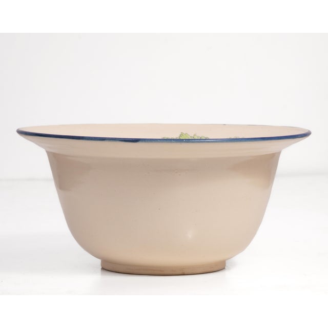 Davila Brodsky Rabbit Artworks 12" X 5.75" Art Pottery Hand Painted Bowl 1985 For Sale - Image 11 of 12