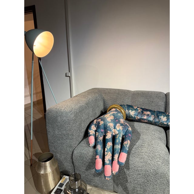 Make a bold statement in your space with this large colorful hand shaped pillow. Designed to stand out, its playful shape...