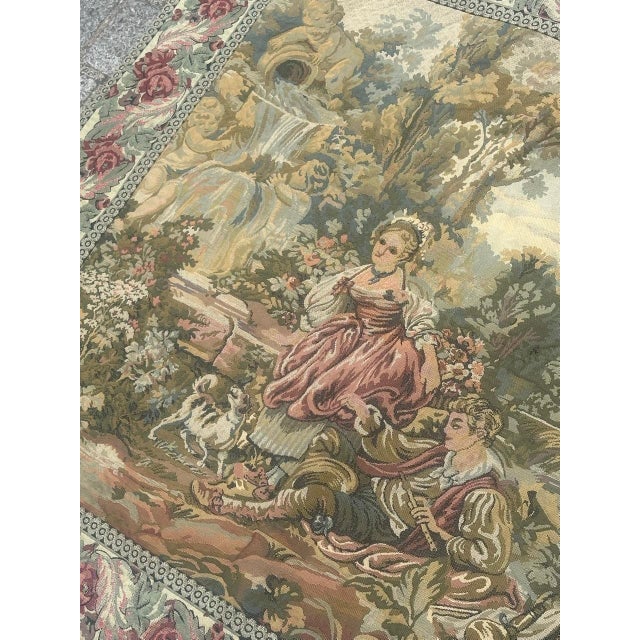 French Aubusson Jacquard Tapestry, 1960s For Sale - Image 14 of 18