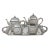 Italian Silver Tea Set Late 19th Century For Sale - Image 13 of 13