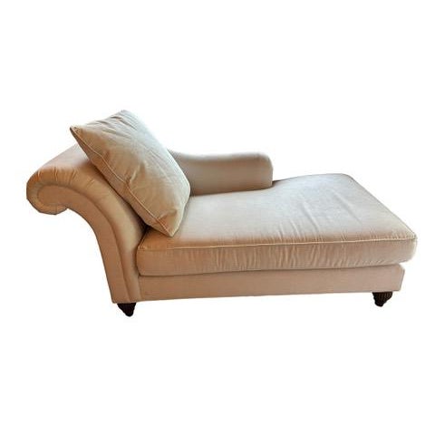 Awesome chaise lounge sofa, we have 2, one right arm and one left arm. They are a soft beige/gray color by Baker Furniture...