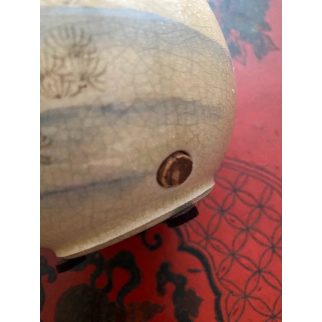 Late 20th Century Japanese Satsuma Vase With Fish For Sale - Image 10 of 12