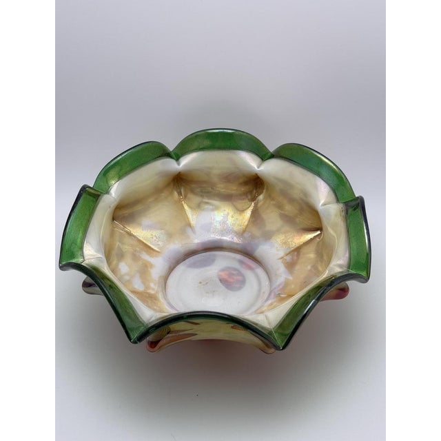 This Bohemian art glass bowl is a documented catalogue model, identified as VZ. 10K and attributed to Ernst Steinwald and...