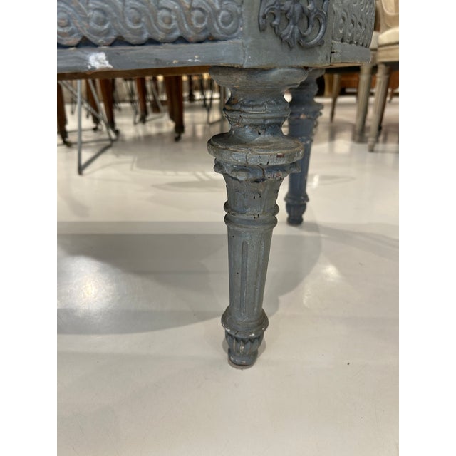 19th Century Swedish Bench With Griffons For Sale In New Orleans - Image 6 of 8