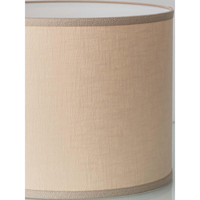 Early 21st Century Spanish Revival Ceramic Table Lamps with New Linen Shades, 2010s, Set of 2 For Sale - Image 5 of 18