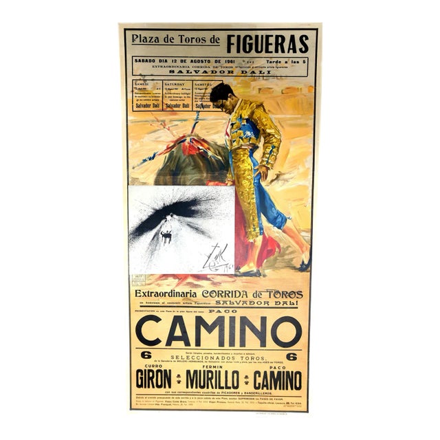 Salvador Dali - Corrida - Poster with Etching 1961 For Sale