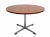 Wood Walnut Coffee Table with Chrome Base, 1960s For Sale - Image 7 of 7
