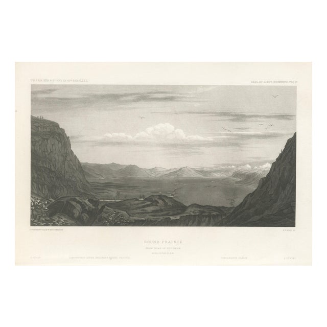 F.W. Egloffstein, Utah Landscape, Round Prairie & Timpanogos Valley, 1861, Print For Sale