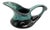 Mid-Century Teal & Black Glazed Creamer For Sale