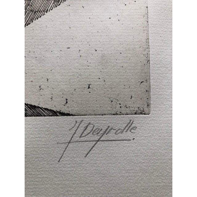 Abstract Jean Deyrolle, French Avant Garde Bold Abstract Geometric Aquatint Etching Op Art Kinetic For Sale - Image 3 of 10