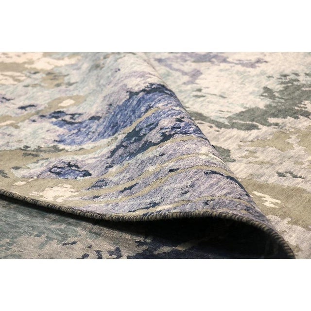 Modern Pasargad Home Modern Beige Area Rug, 8'11'' X 11' 9'' For Sale - Image 3 of 4