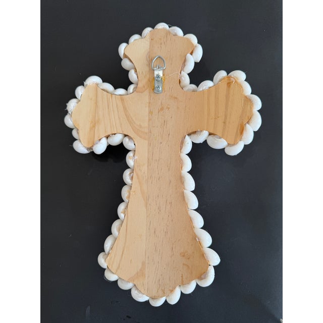 CSS Seashell 13"h. Cross For Sale In West Palm - Image 6 of 7