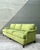 Late 20th Century Vintage Baker Chartreuse Roll Arm Sofa For Sale - Image 5 of 12
