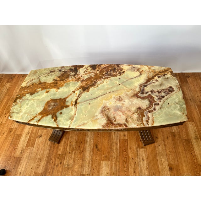 Wilhelminian Style Coffee Table with Onyx Top, 1960s For Sale - Image 10 of 15